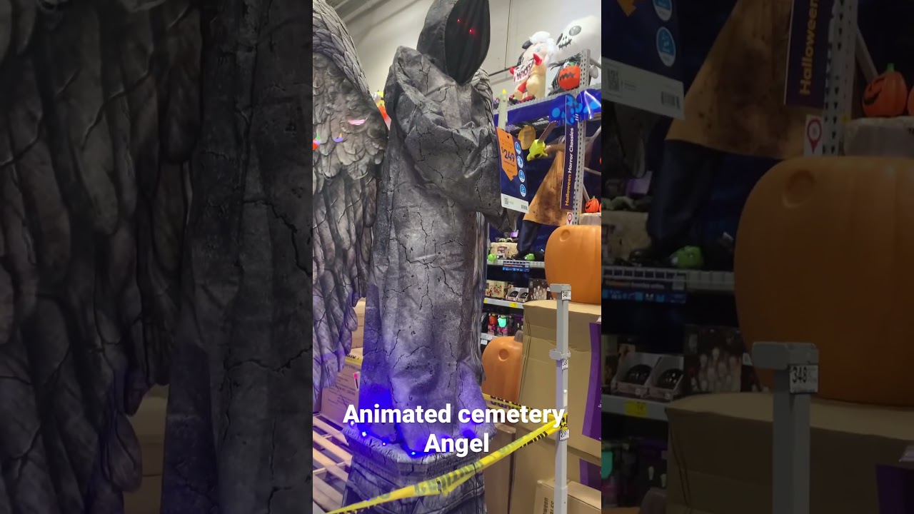 Lowes animated cemetery angel 🪦￼