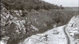 Construction of Smith Mountain Lake Dam continues