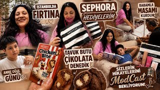 İSTANBULDA FIRTINA🌪️SEPHORA HEDİYELERİM 🎁ANNE OĞUL GÜNÜ 🫂⭐️ MODCAST İÇİN HİKAYELERİNİZİ BEKLİYORUM 🙏