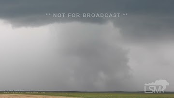 06-17-2023 Hardesty, OK - Brief Tornado Lifts Debris