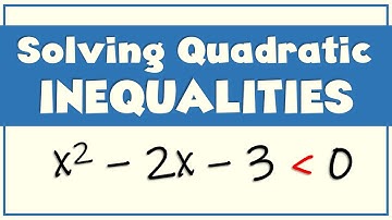 Solving Quadratic Inequalities | Ms Rosette