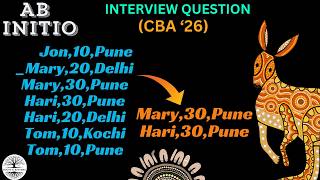 CBA 2026 Highest Salary Scenario - Abinitio Interview Qs Solved!