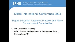 SRHE2023 Parallel Session 2:8