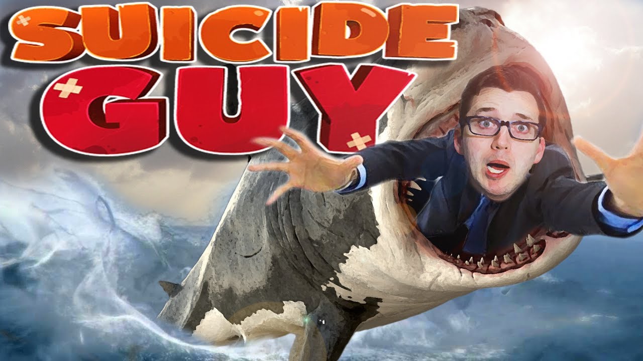 EATEN BY WHALE OR SHARK? | Suicide Guy Game Part 2