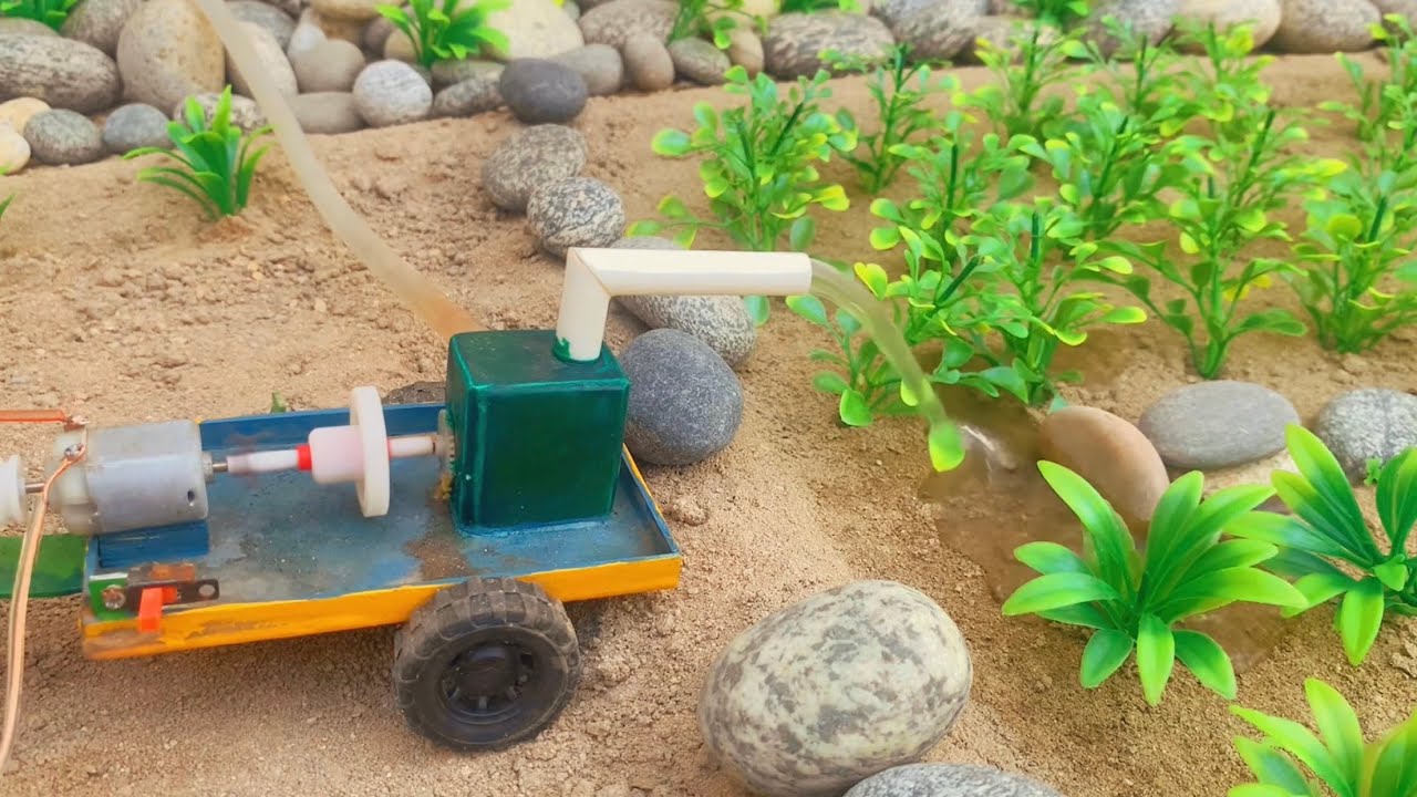 diy tractor mini well water pump diesel enginescience project