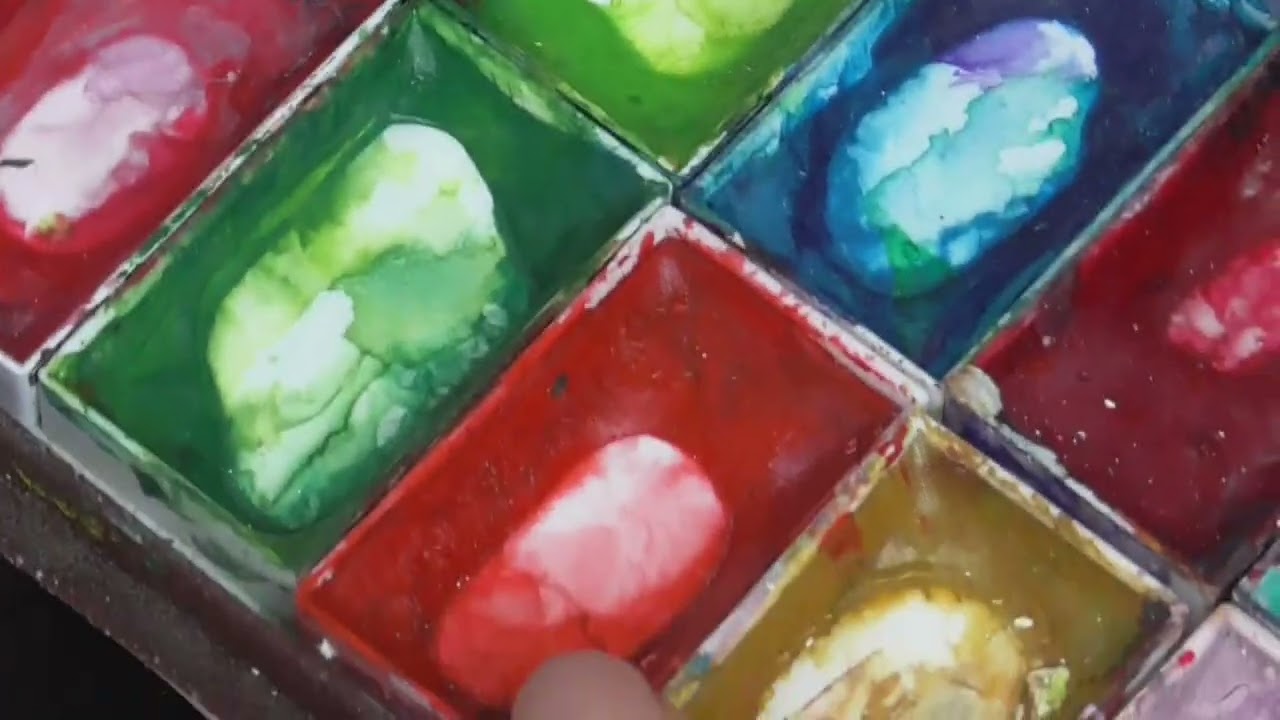 絵手紙入門　楽しく簡単に四季を描こう　クレマチスとトラのお昼寝　How to draw a picture