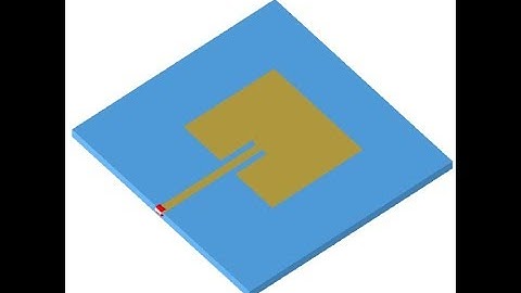 How to design simple microstrip patch antenna in cst