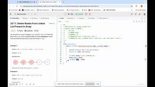 3217. Delete Nodes From Linked List Present in Array