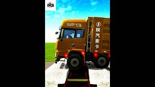Truck Vs SpeedBump With railway #mudrunner #mudrunner #pcgame #shorts #simulation #truck