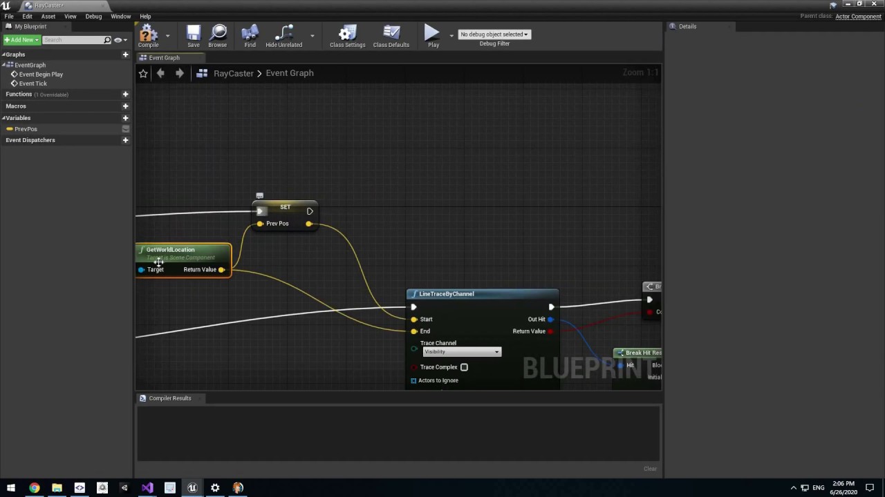 虚幻蓝图研究-高速子弹碰撞射线的实现