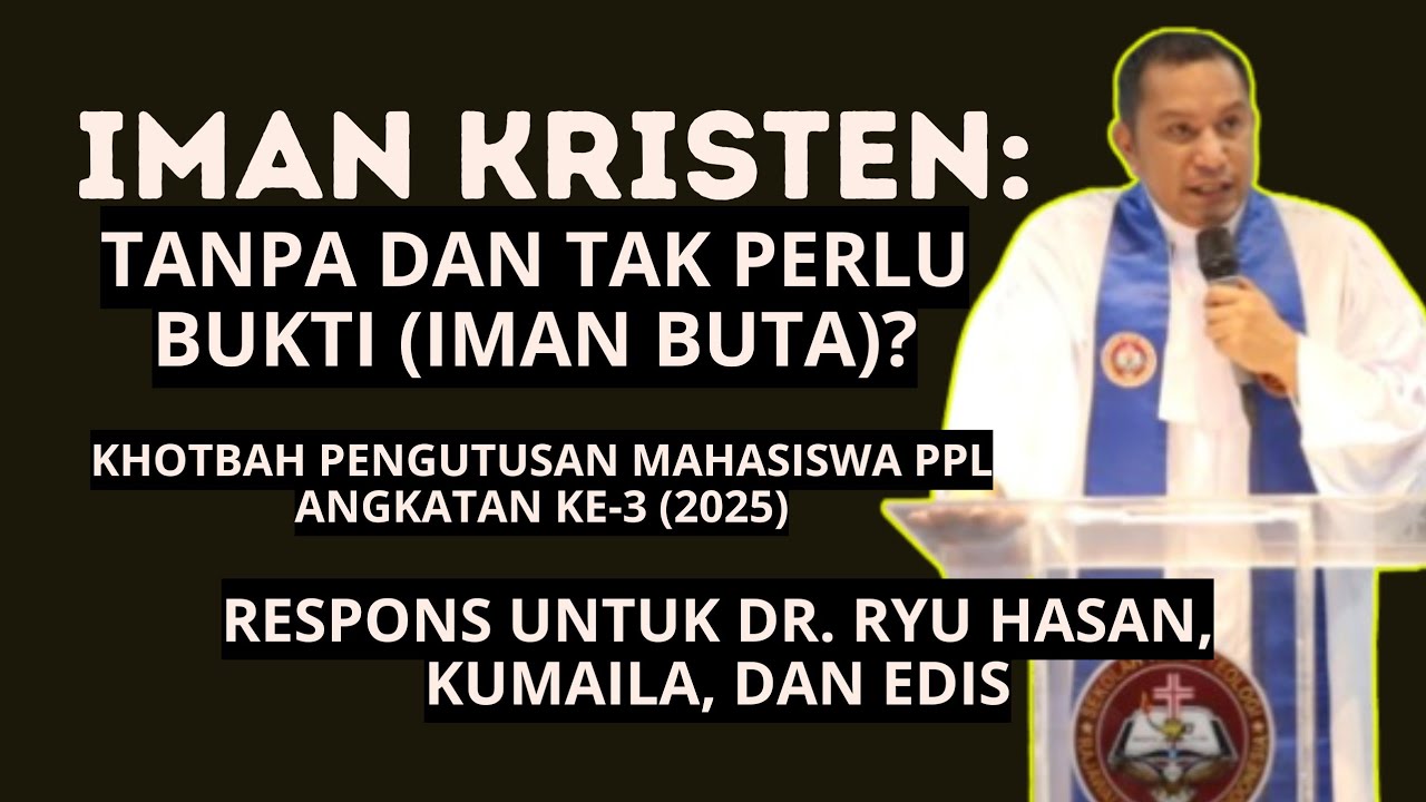 Iman Kristen - Iman Buta? 