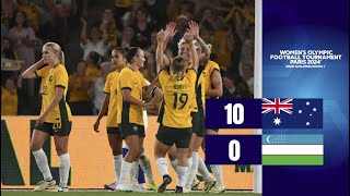 LIVE | AFC Women's Olympic Qualifying | Round 3 : Australia vs Uzbekistan
