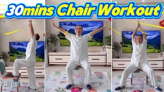 WORD SNEL FIT op 60+ met deze 30 minuten durende stoeloefenroutine!