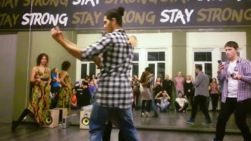 Felipe Garcia and Erica Tintel. Zouk demo. Open Class (When You Say My Name)