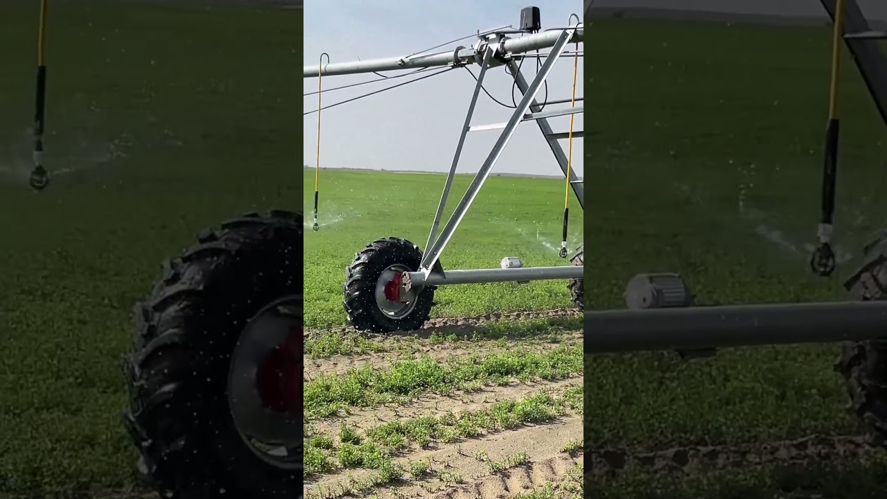 Pivot Moving in Field in Alfalfa 