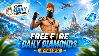 FREE FIRE Daily Rewards Guide 💎 How To Get FREE Diamonds (2026) screenshot 1