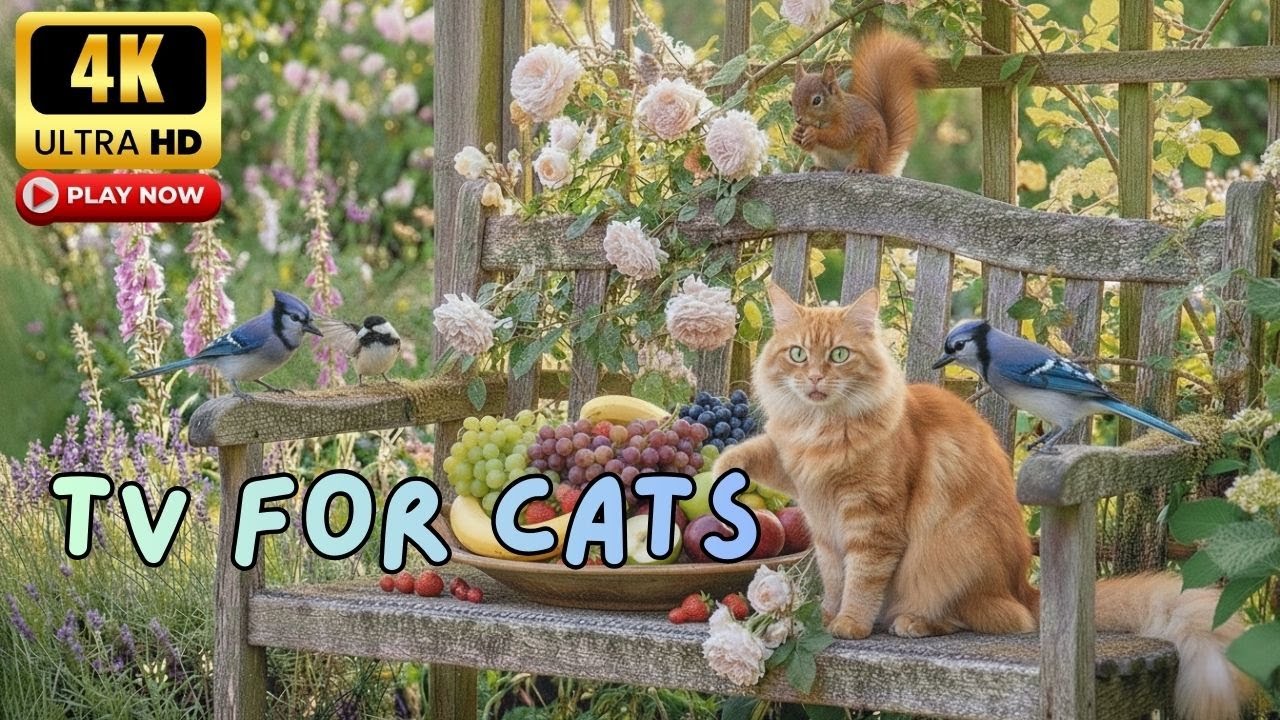 Cat TV for Cats to Watch 😻 Why These Cute Birds Keep Cats Watching Non-Stop