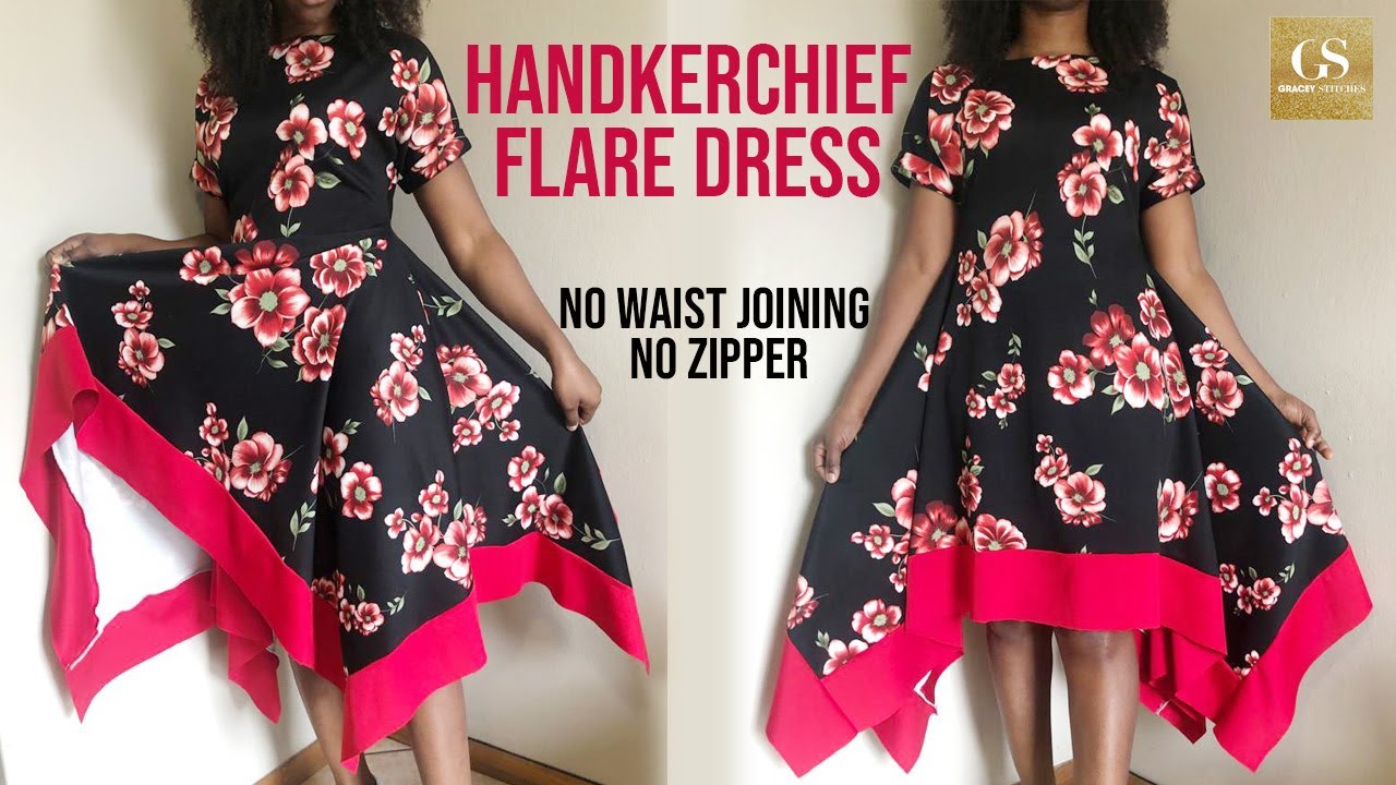 Платье-расклешённый лиф с рукавами «летучая мышь»/кимоно | Без талии (полуобрезное) | Без молнии/...