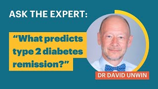 DEFEAT DIABETES | What predicts type 2 diabetes remission with Dr David Unwin by Defeat Diabetes AU 395 views 6 months ago 1 minute, 24 seconds