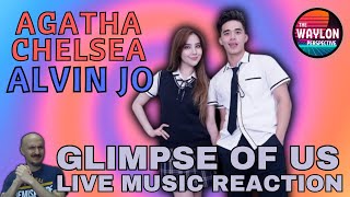 FIRST TIME HEARING Agatha Chelsea \u0026 Alvin Jo - Glimpse Of Us | Live Session REACTION | SWEET DUET!!