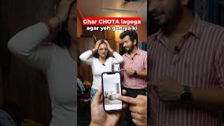 Chote ghar ko bada dikhaye iss video se 😉😍 #interiordesign #bedroomdesign