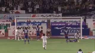 倉田　秋（Ｇ大阪）が折り返しを執念で押し込む！　J1第21節 甲府vsＧ大阪