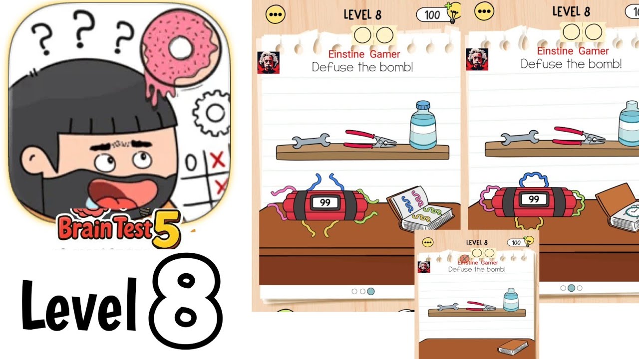 のりさん確認用です。 Brain test 5 level 8 Full Guide Walkthrough Solution - YouTube