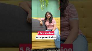 5 best cushion arrangement ideas for your living room #livingroomdesign #sofatips #livingdecor