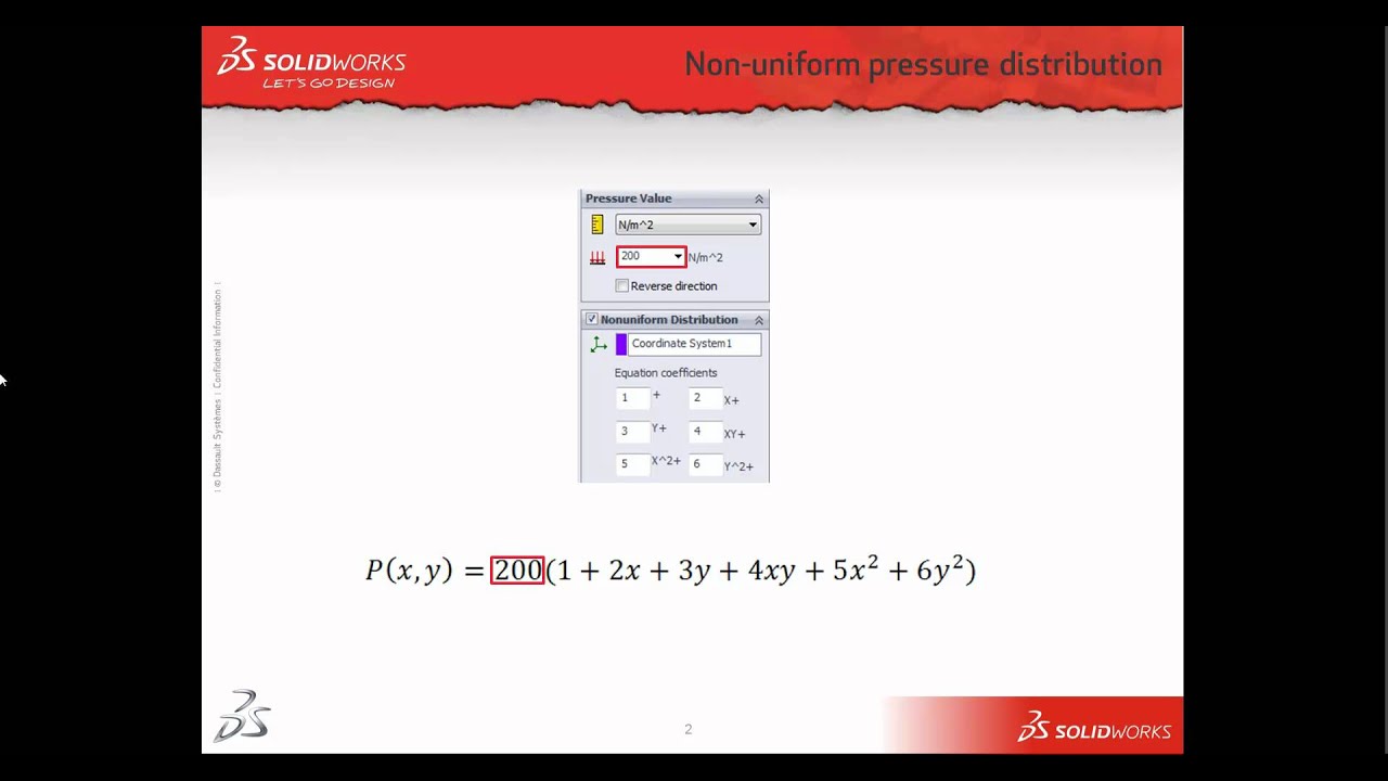 Non-Uniform Pressure in SolidWorks Simulation solidworks descargar