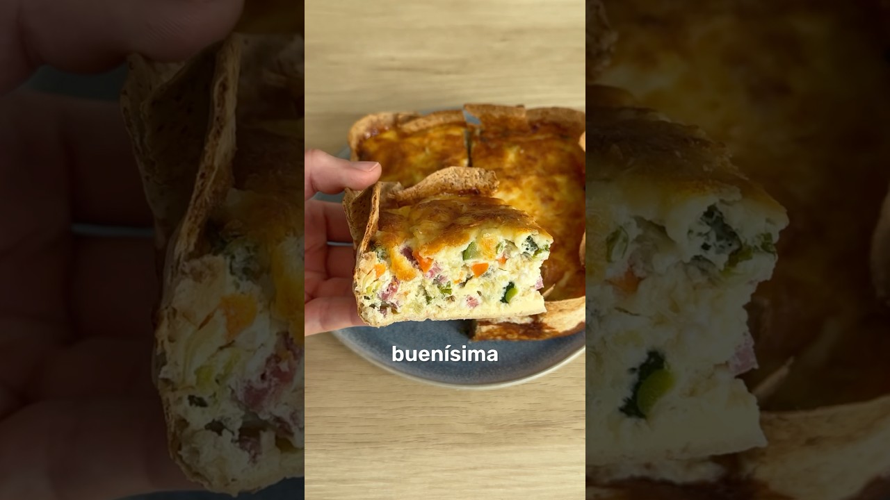 PASTEL SALADO CON TORTILLA 🤤 