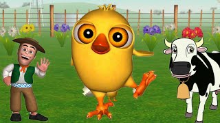 Mix de animales de la granja - El Pollito Pio y el Tractor de la Granja 
