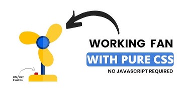 Working Fan By Using Pure CSS | No Javascript | Working Fan With Just CSS | Check Discription Box