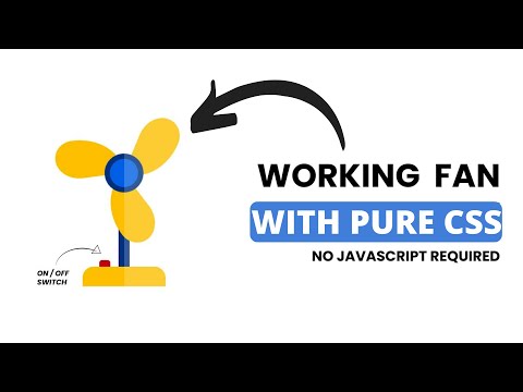 Working Fan By Using Pure CSS | No Javascript | Working Fan With Just CSS | Check Discription Box