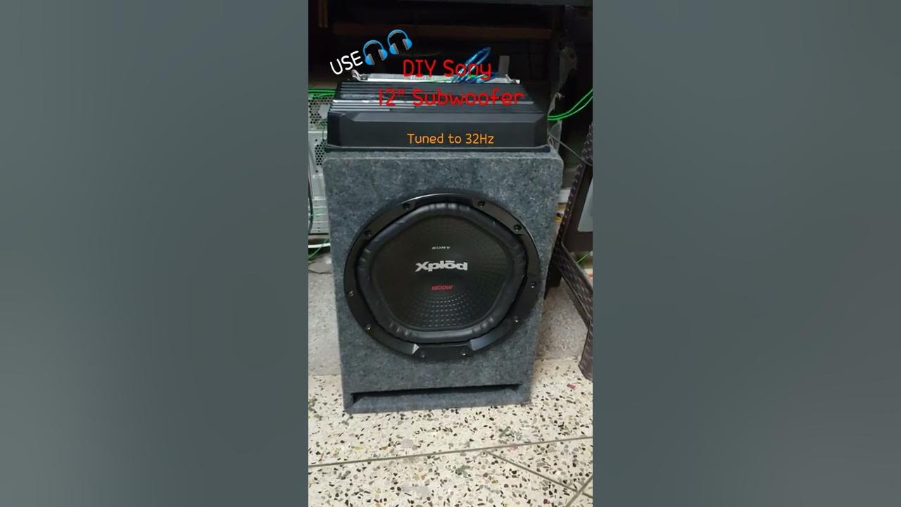 12" Sony Subwoofer Bass Test