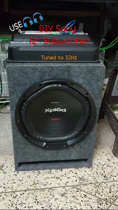 12' Sony Subwoofer Bass Test
