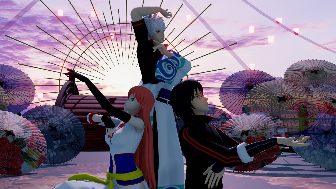 【MMD Gintama | 銀魂】Tougen Renka | 桃源恋歌