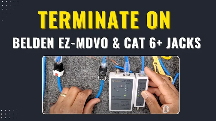 Terminating Different Network Jacks Made by Belden