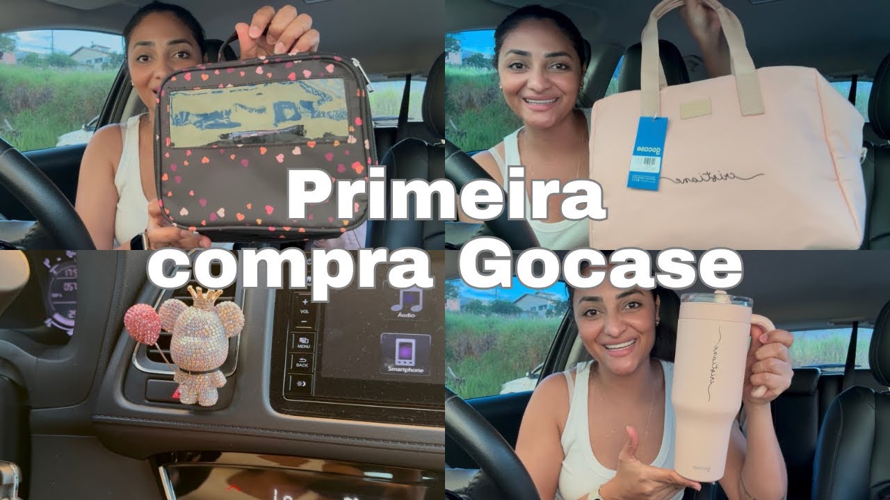 FIZ MINHA PRIMEIRA COMPRA DA GOCASE, E UM ACHADO MARAVILHOSO PARA O CARRO 😍😍😍
