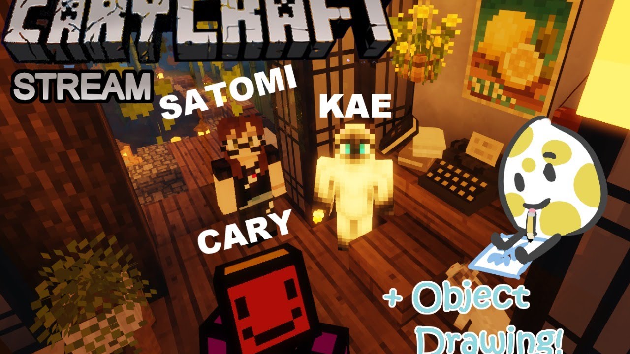 [CaryCraft] Decorating my Ryokan and Onsen with Satomi, Sam Lee, and Cary!