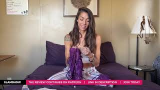 Try On Haul: Lingerie Evie In A Purple Lace Lingerie Set With Garter Belts By Avidlove | Preview