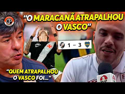 Azevedo goes crazy with Phil after Vasco's elimination from the Copa Sudamericana.