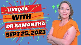 Pregnancy Q\&A Live with Dr. Samantha: Ask Your Questions Now! 9\/25\/23