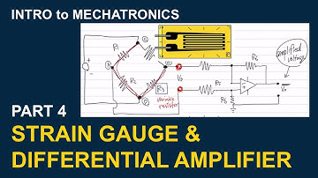 Strain Gauges with Half- and Full-Wheatstone Bridge and Amplifiers | Intro. to Mechatronics #6-4.