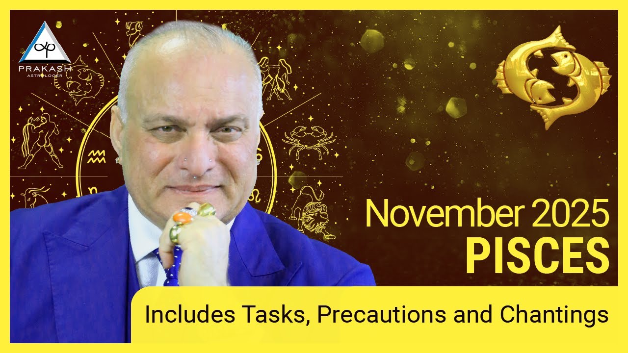 Pisces Monthly Horoscope for November 2025 with Remedies