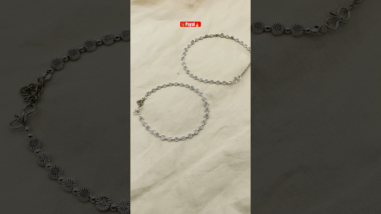 Silver oxidised Anklets for Girls😍 Payal😘 
