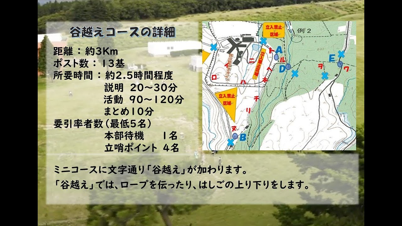 【国立阿蘇青少年交流の家】オリエンテーリング（谷越えコース）