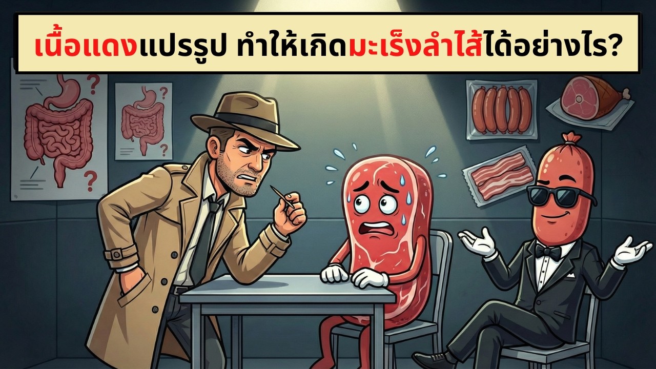 เนื้อแดงแปรรูป ทำให้เกิดมะเร็งลำไส้ได้อย่างไร? | เรื่องไม่รู้รอบตัว