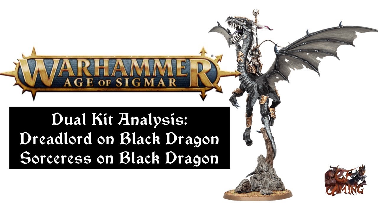 Dual Kits - Dreadlord on Black Dragon & Sorceress on Black Dragon