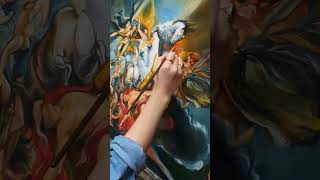 Watch a copyist masterfully recreate #Rubens epic painting #shorts