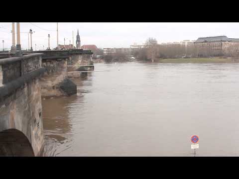 Elbe river flood - stream